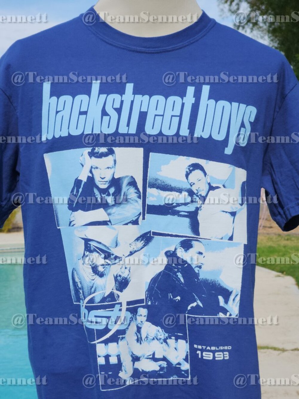 SAMPLE SALE - Backstreet Boys Royal Blue Shirt // Sphere Las Vegas